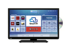 Toshiba 32D3453DB LED HD Ready Smart TV/DVD Combi, Wi-Fi, 32  with Built-in Freeview and Built-In Wi-Fi Gloss Black